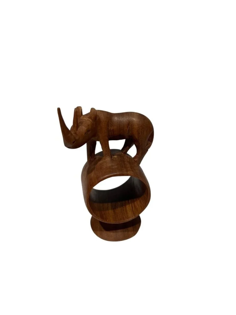 Hand-Carved Wooden Animal Napkin Rings Set Of 12 Unique Table Decor Rustic Desig
